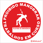 Proibido manobrar Trabalhos em curso 21236
