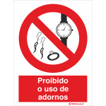 Proibido o uso de adornos 21392