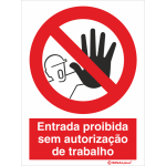 Entrada proibida sem autorização de trabalho 21426