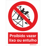 Proibido vazar lixo ou entulho 21468