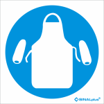 Obrigatório usar avental e manguitos 22249