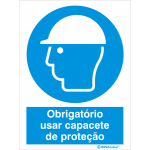 Obrigatório usar capacete de proteção 22255
