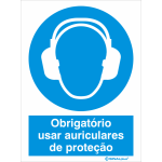 Obrigatório usar auriculares de proteção 22261