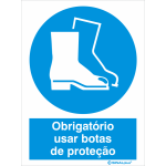 Obrigatório usar botas de proteção 22272
