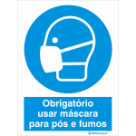 Obrigatório usar máscara para pós e fumos 22426