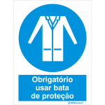 Obrigatório usar bata de proteção 22438