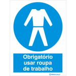 Obrigatório usar roupa de trabalho 22464