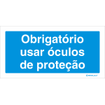Obrigatório usar óculos de proteção 22701