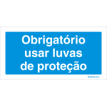 Obrigatório usar luvas de proteção 22706