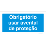 Obrigatório usar avental de proteção 22711