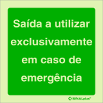 Saída a utilizar exclusivamente em caso de emergênci 23189