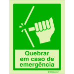 Quebrar em caso de emergência 23402