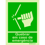 Quebrar em caso de emergência 23444