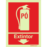 Extintor de pó químico em baixo 24295