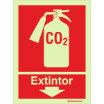 Extintor de CO2 em baixo 24344