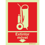 Extintor móvel em baixo 24369