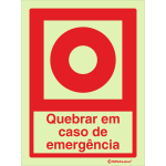 Quebrar em caso de emergência 24403