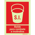 Balde para combate a incêndios 24482