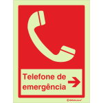 Telefone de emergência à direita 24492