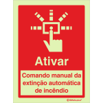 Ativar - Comando manual da extinção automática de incêndio 24496