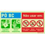 Extintor de pó BC 24681