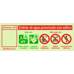 Extintor de água pulverizada com aditivo 24691
