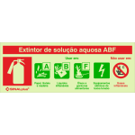 Extintor de solução aquosa ABF 24692