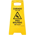 Cuidado - Piso molhado - Bilingue 25982
