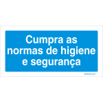 Cumpra as normas de higiene e segurança 26702