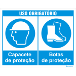 Uso obrigatório de capacete e botas 38202