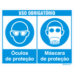 Uso obrigatório de óculos e máscara 38203