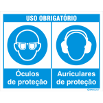 Uso obrigatório de óculos e auriculares 38204