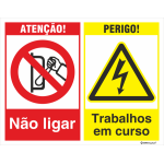 Não ligar + Trabalhos em curso 38211