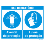 Uso obrigatório de avental e luvas 38217