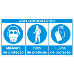 Uso obrigatório de máscara, fato e luvas 38311