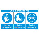 Uso obrigatório de luvas, botas e óculos 38319