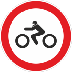 C3e - Trânsito proibido a motociclos simples 52145