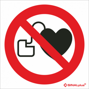Proibida a entrada a pessoas portadoras de implantes metálicos ou pacemakers 21170