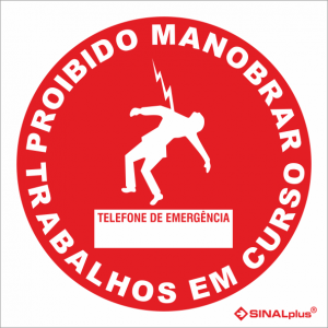 Proibido manobrar Trabalhos em curso 21236