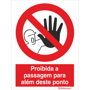 Proibida a passagem para além deste ponto 21302