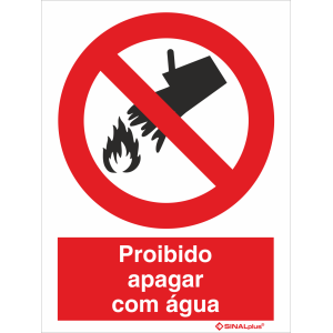 Proibido apagar com água 21325