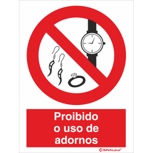 Proibido o uso de adornos 21392