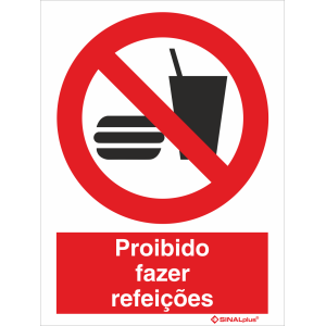 Proibido fazer refeições 21393