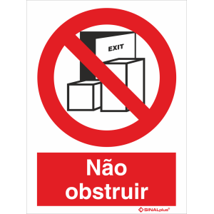 Não obstruir 21412