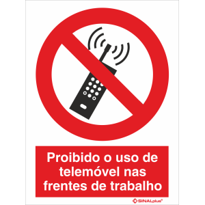 Proibido o uso de telemóvel nas frentes de trabalho 21417
