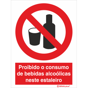 Proibido o consumo de bebidas alcoólicas neste estaleiro 21430