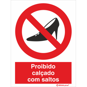 Proibido calçado com saltos 21437