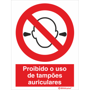 Proibido o uso de tampões auriculares 21444