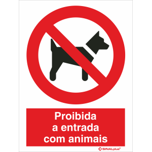 Proibida a entrada com animais 21469