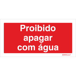 Proibido apagar com água 21704
